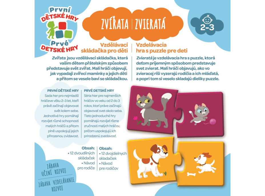 TREFL Prvé detské hry: Zvieratá