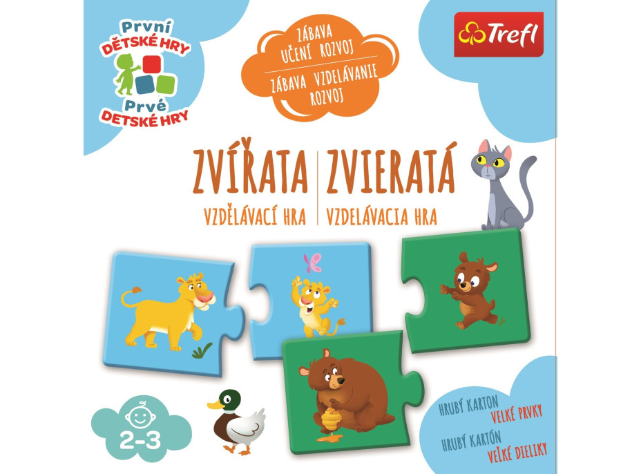 TREFL Prvé detské hry: Zvieratá