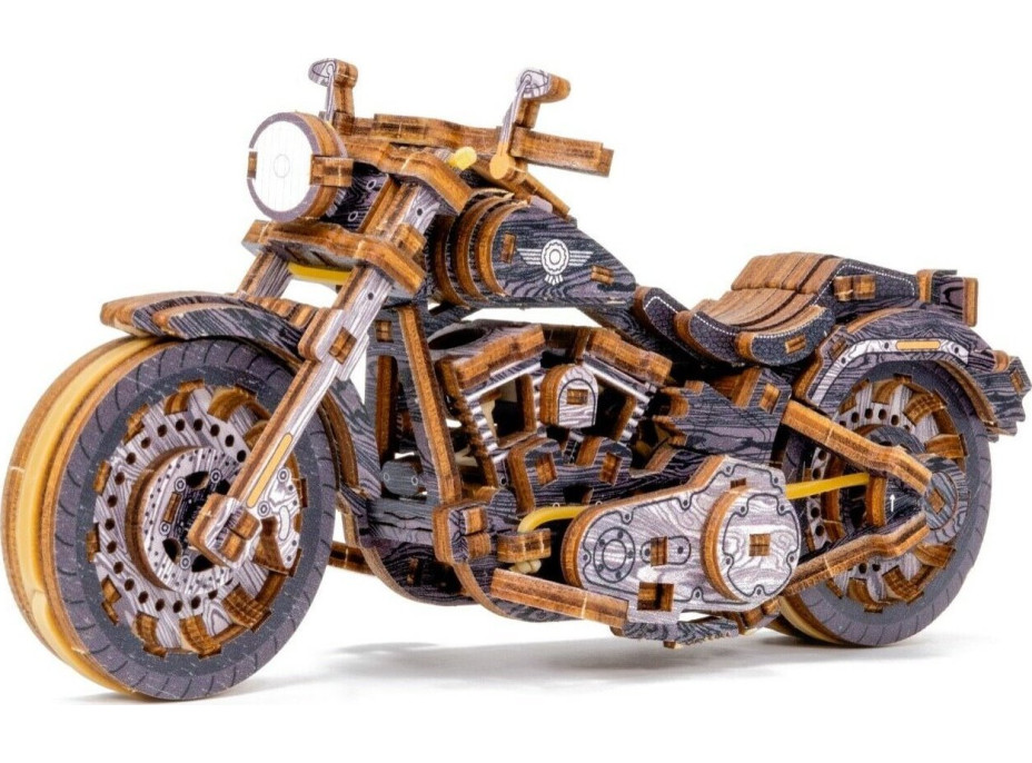 WOODEN CITY 3D puzzle Motocykel Cruiser Limitovaná edícia 168 dielov