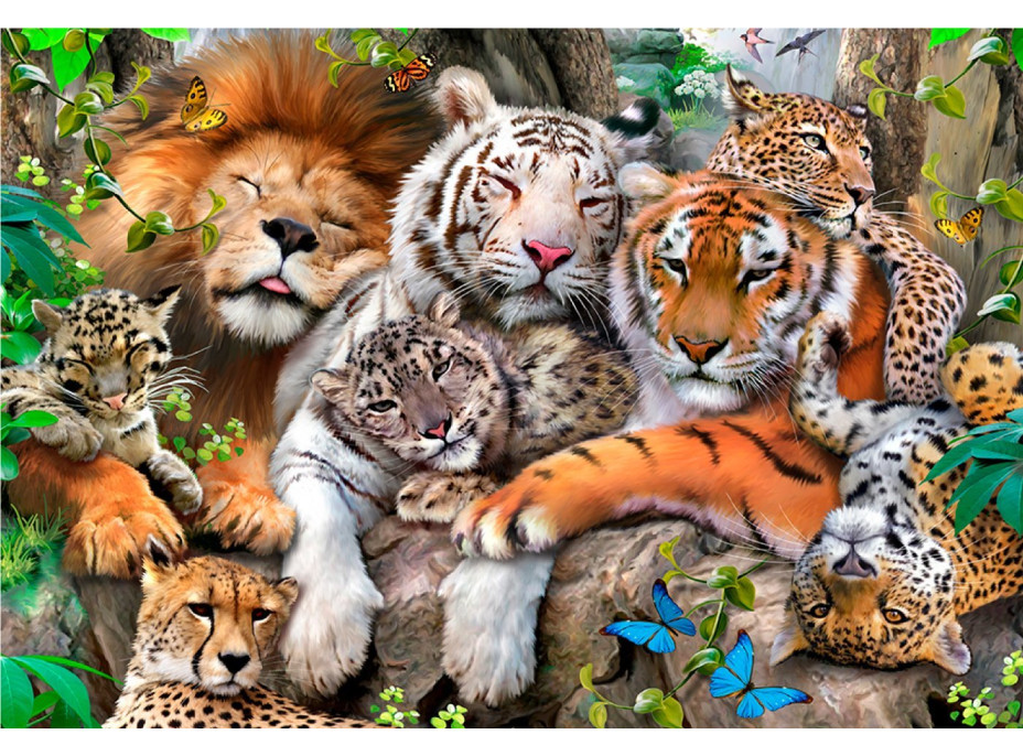 WOODEN CITY Drevené puzzle Čas na šlofíka 2v1, 300 dielikov EKO