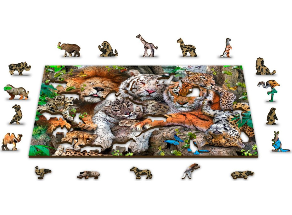 WOODEN CITY Drevené puzzle Čas na šlofíka 2v1, 300 dielikov EKO