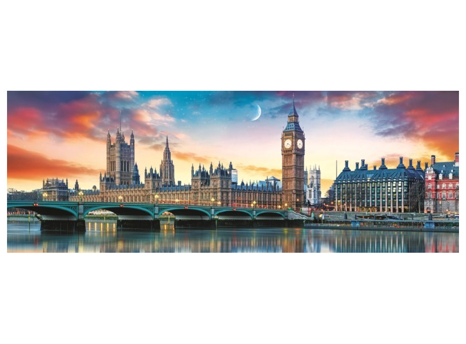 TREFL Panoramatické puzzle Big Ben a Westminsterský palác, Londýn 500 dielikov
