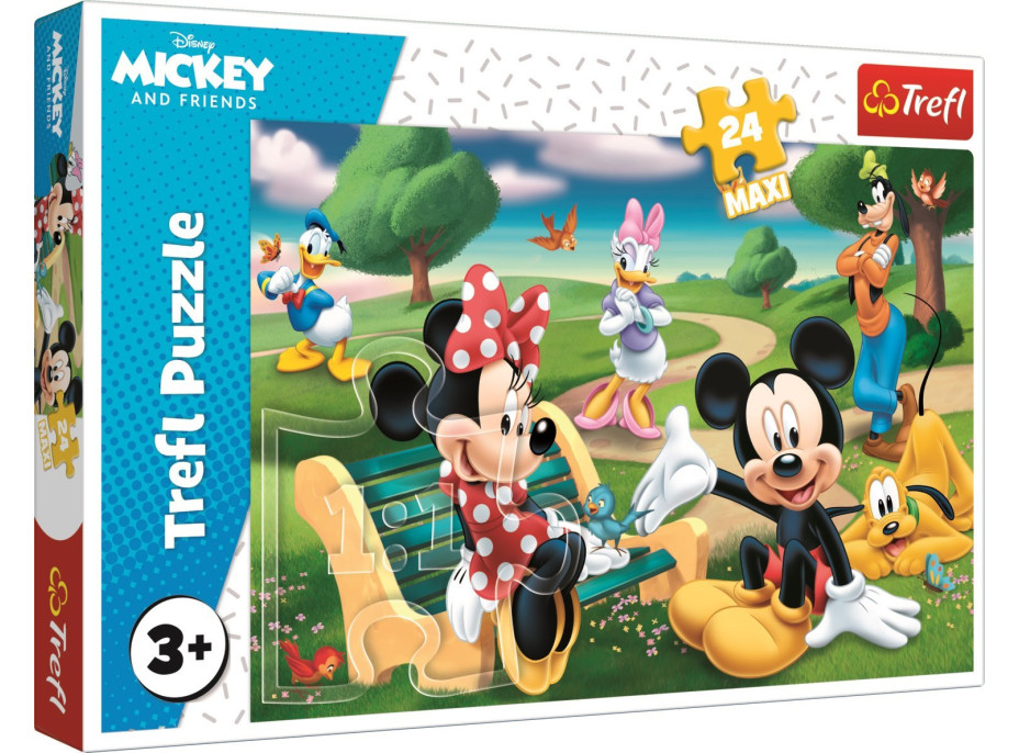 TREFL Puzzle Mickey Mouse: Medzi priateľmi MAXI 24 dielikov