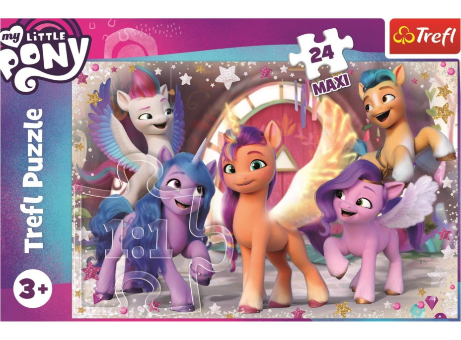 TREFL Puzzle My Little Pony: Radostní poníky MAXI 24 dielikov