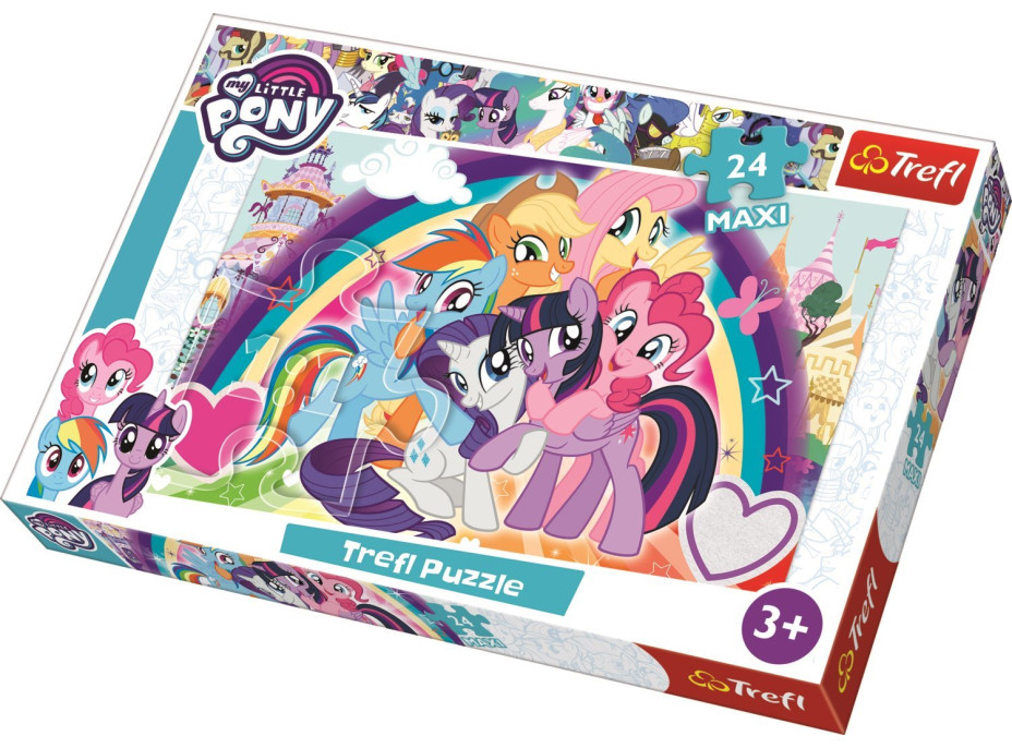 TREFL Puzzle My Little Pony: Šťastní poníky MAXI 24 dielikov