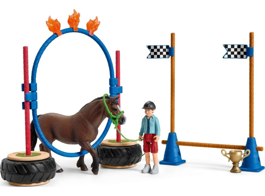 SCHLEICH Farm World® 42482 Závod v agility pre pony