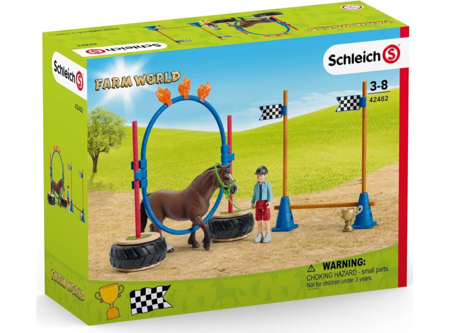 SCHLEICH Farm World® 42482 Závod v agility pre pony