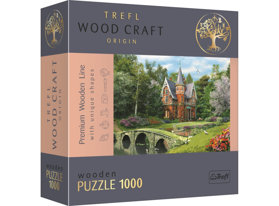 TREFL Wood Craft Origin puzzle Viktoriánsky dom 1000 dielikov