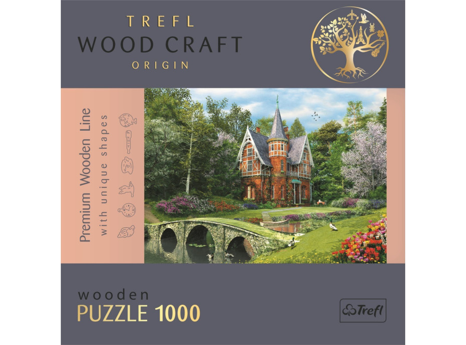 TREFL Wood Craft Origin puzzle Viktoriánsky dom 1000 dielikov