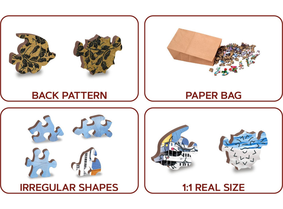 WOODEN CITY Drevené puzzle Titanic 2v1, 505 dielikov EKO