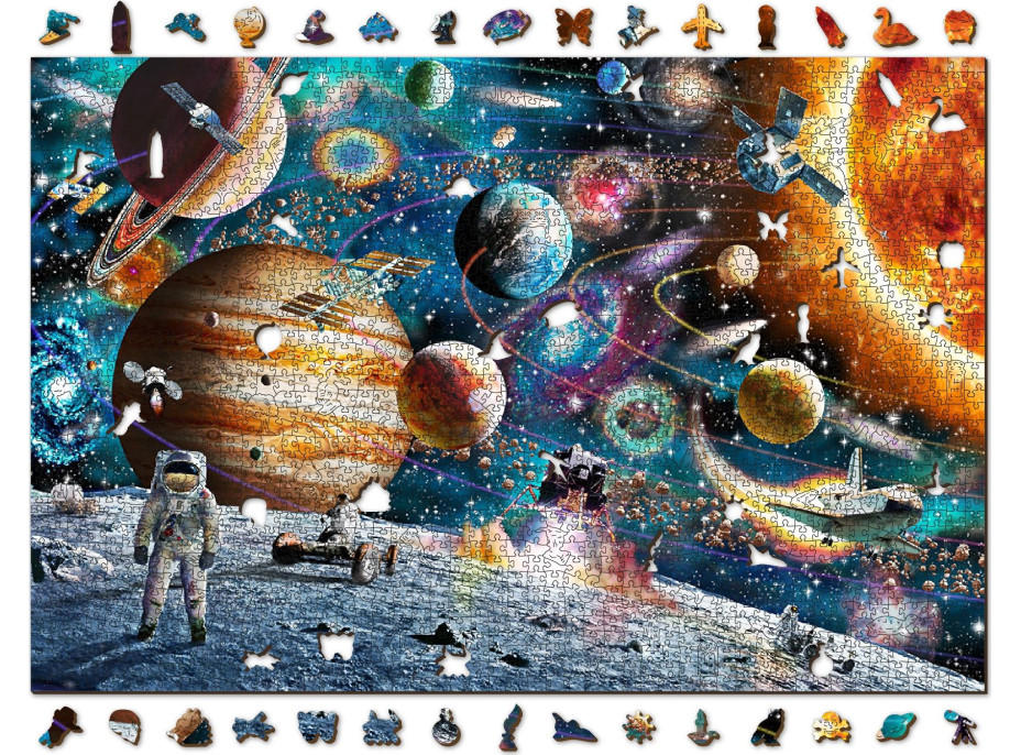 WOODEN CITY Drevené puzzle Vesmírna Odyssea 2v1, 2000 dielikov EKO WOODEN CITY Drevené puzzle Vesmírna Odyssea 2v1, 2000 dielikov EKO