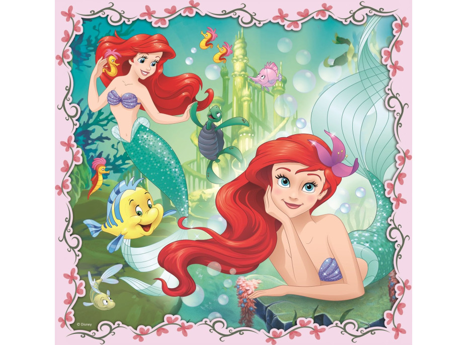 TREFL Puzzle Disney princeznej s priateľmi 3v1 (20,36,50 dielikov)