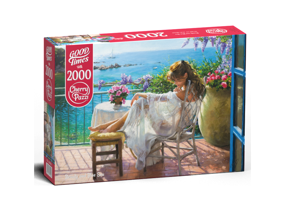 CHERRY PAZZI Puzzle Kráska a modré more 2000 dielikov