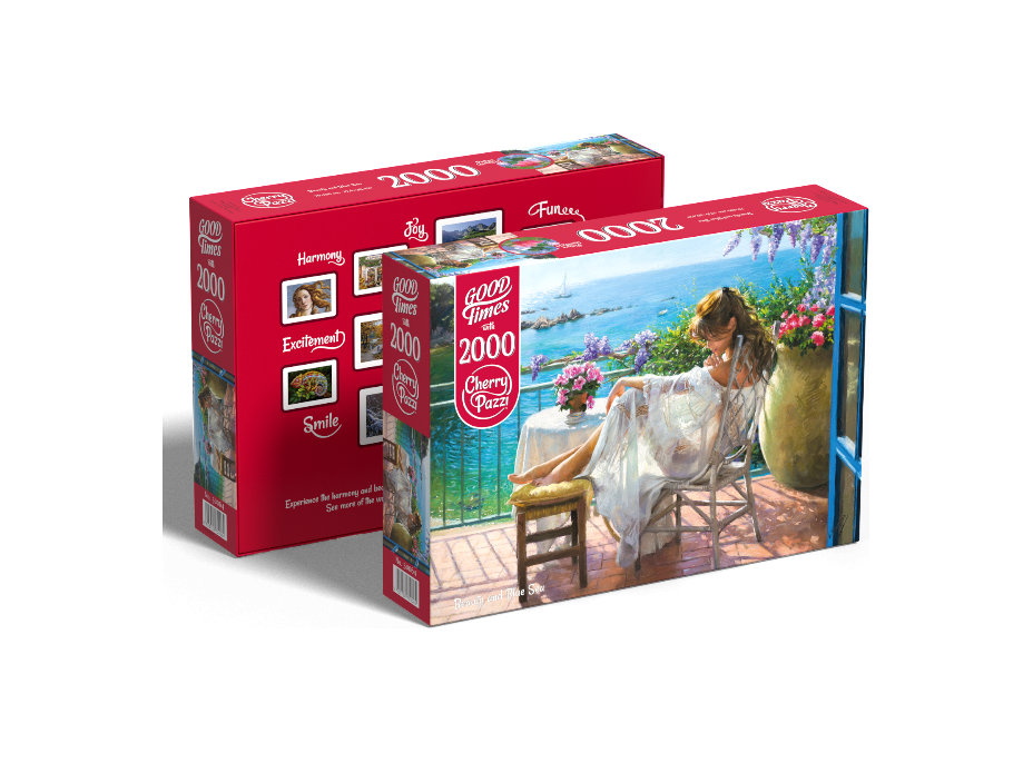 CHERRY PAZZI Puzzle Kráska a modré more 2000 dielikov