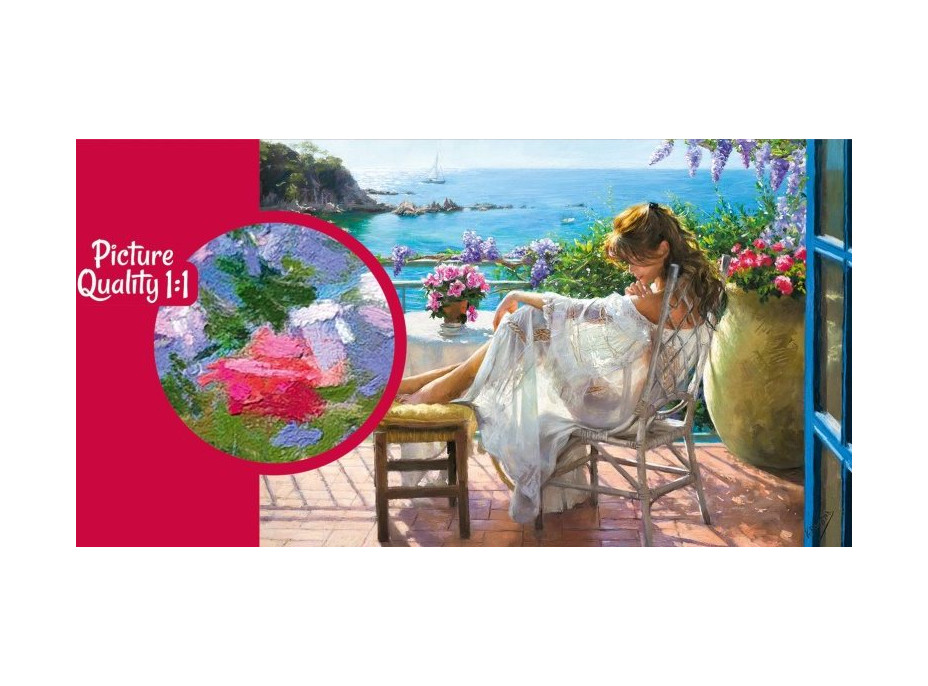 CHERRY PAZZI Puzzle Kráska a modré more 2000 dielikov