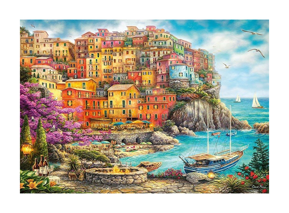 CHERRY PAZZI Puzzle Krásny deň v Cinque Terre 2000 dielikov