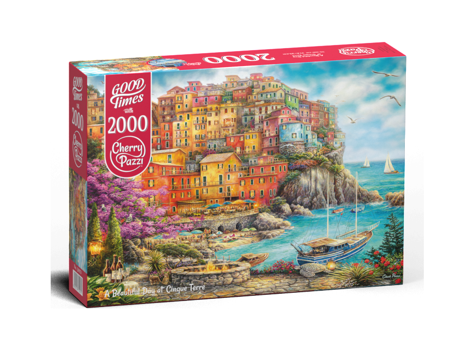 CHERRY PAZZI Puzzle Krásny deň v Cinque Terre 2000 dielikov