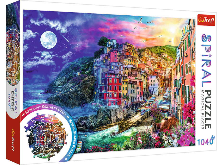 TREFL Spiral puzzle Čarovný záliv, Cinque Terre 1040 dielikov