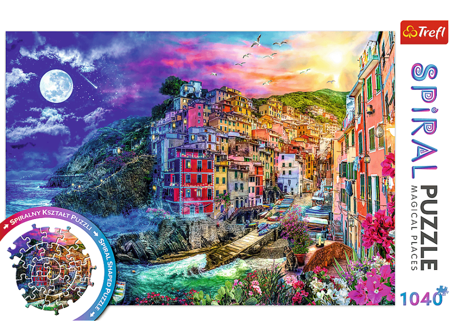 TREFL Spiral puzzle Čarovný záliv, Cinque Terre 1040 dielikov