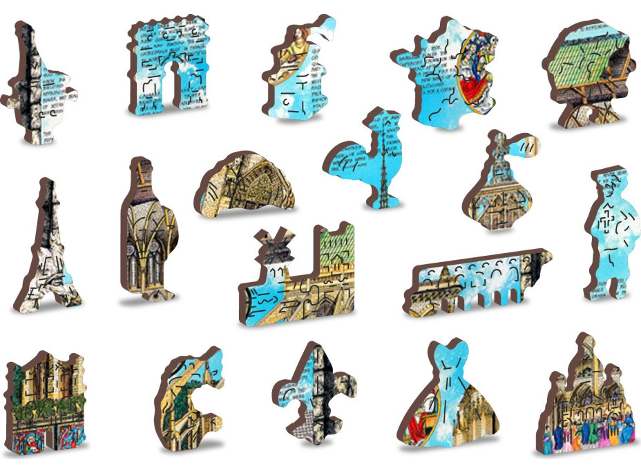 WOODEN CITY Drevené puzzle Katedrála Notre-Dame 2v1, 1010 dielikov EKO