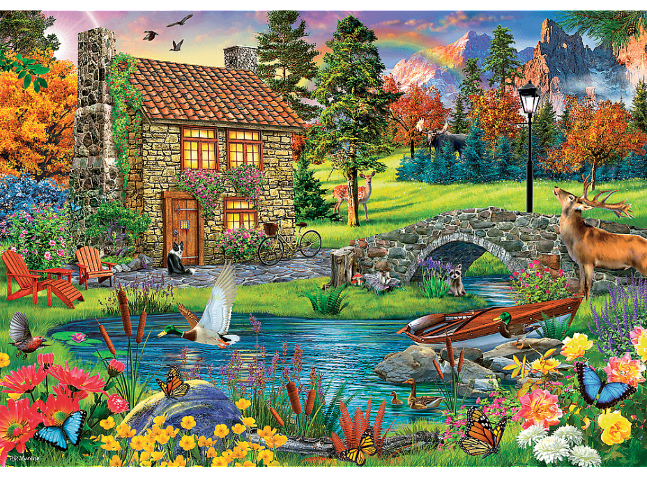 TREFL Puzzle Chata v horách 6000 dielikov