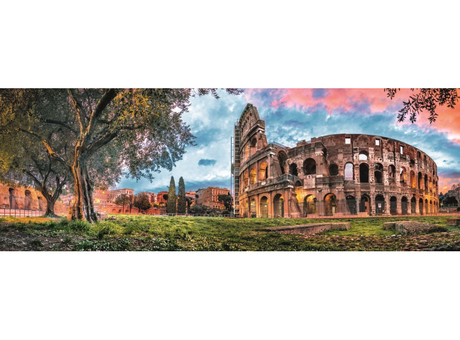 TREFL Panoramatické puzzle Koloseum za úsvitu 1000 dielikov