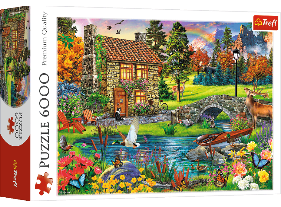 TREFL Puzzle Chata v horách 6000 dielikov