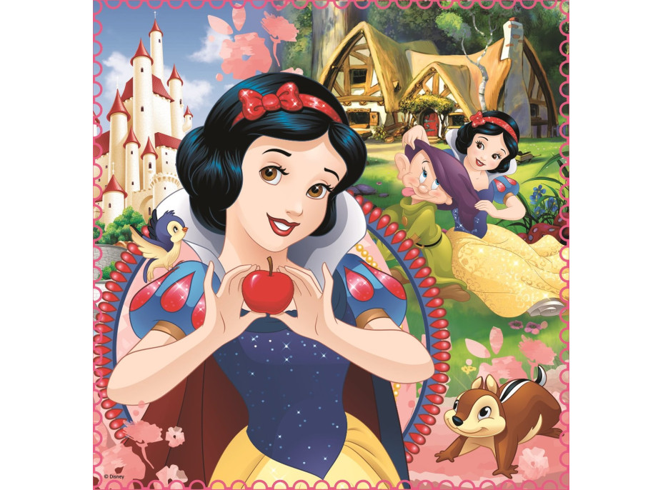 TREFL Puzzle Disney princeznej: Kúzelný svet 3v1 (20,36,50 dielikov)