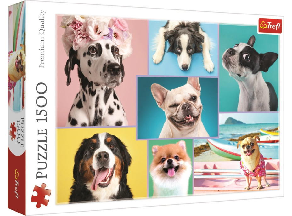 TREFL Puzzle Roztomilé psy 1500 dielikov