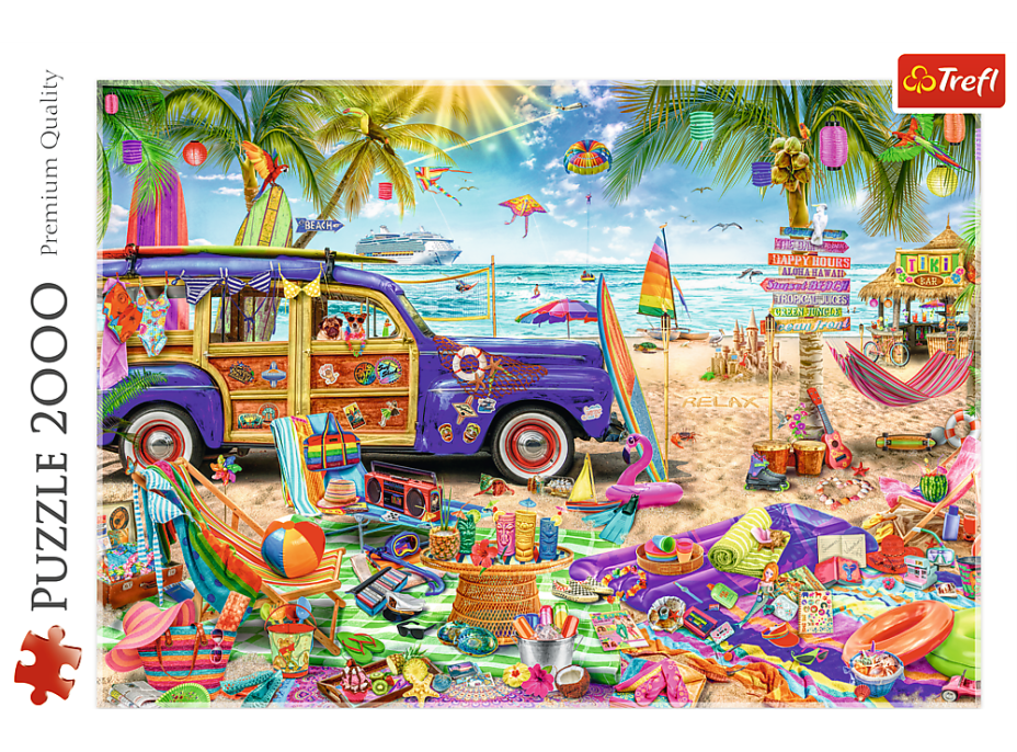 TREFL Puzzle Tropická dovolenka 2000 dielikov