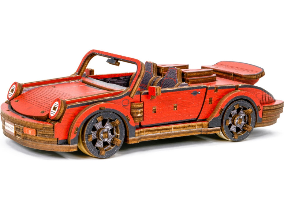 WOODEN CITY 3D puzzle Športové auto Limitovaná edícia 194 dielov