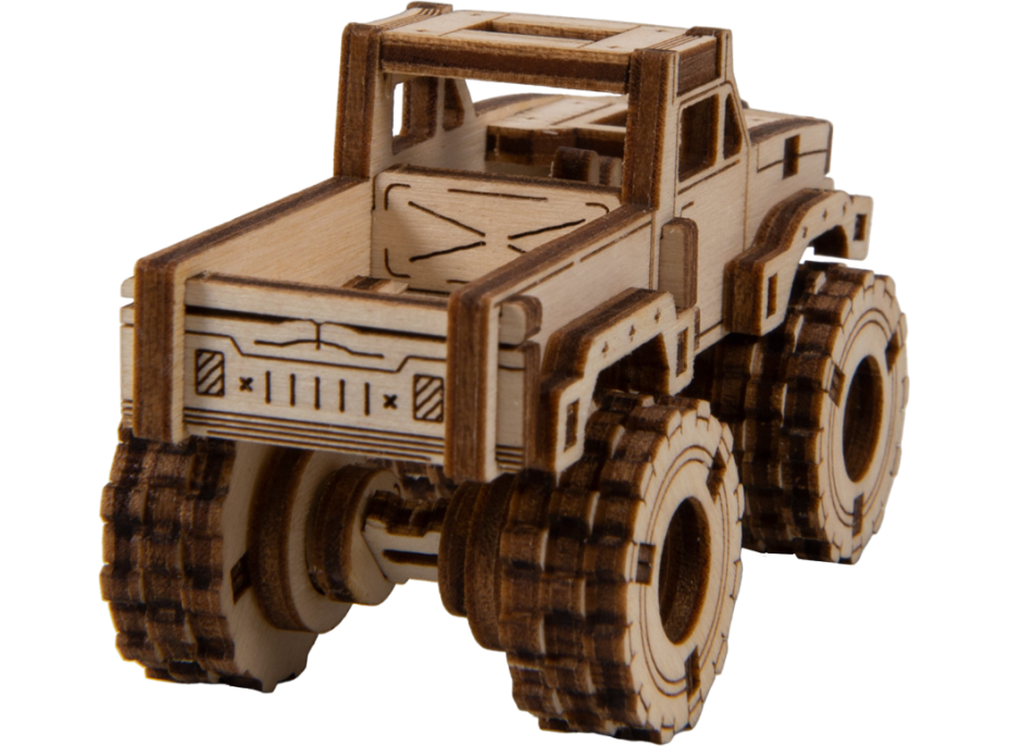 WOODEN CITY 3D puzzle Superfast Monster Truck č.3