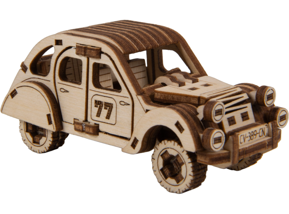 WOODEN CITY 3D puzzle Superfast Rally Car č.2