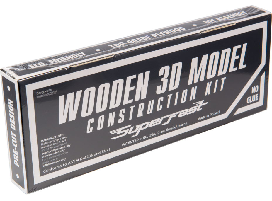 WOODEN CITY 3D puzzle Superfast Rally Car č.2