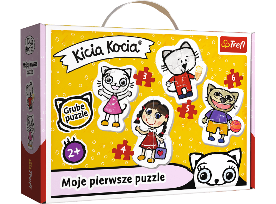TREFL Baby puzzle Kicia Kocia 4v1 (3,4,5,6 dielikov)