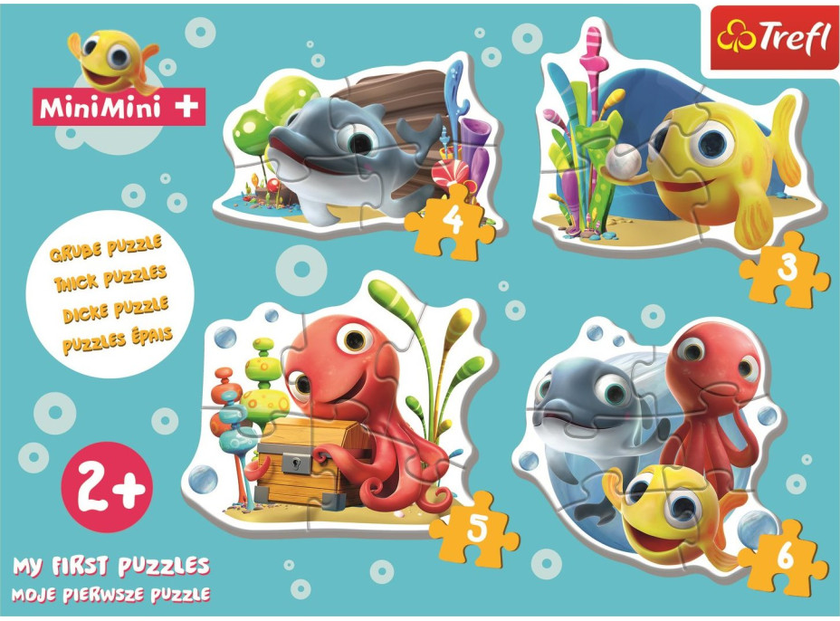 TREFL Baby puzzle Rybka MiniMini 4v1 (3,4,5,6 dielikov)