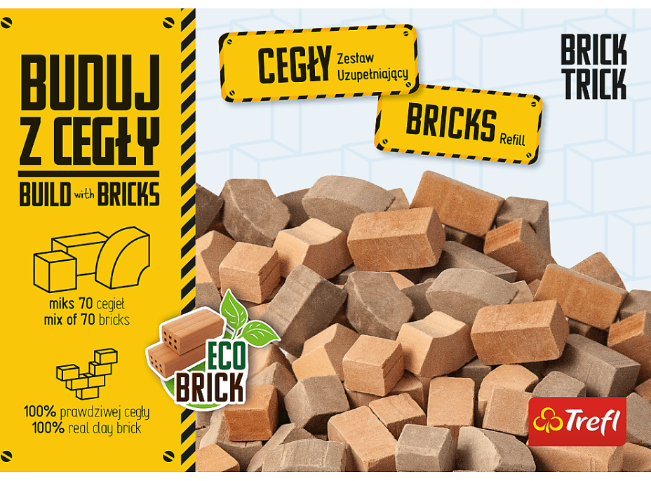 TREFL BRICK TRICK Náhradné balenie tehál mix 70ks