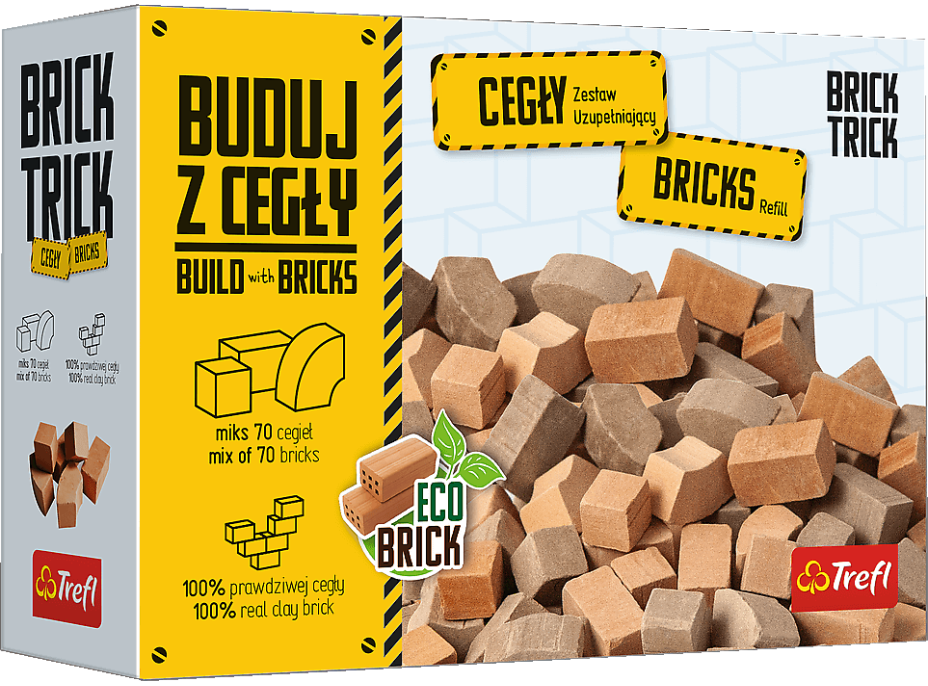 TREFL BRICK TRICK Náhradné balenie tehál mix 70ks