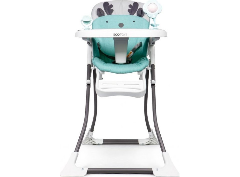 ECOTOYS Jedálenská stolička 2v1 zelená