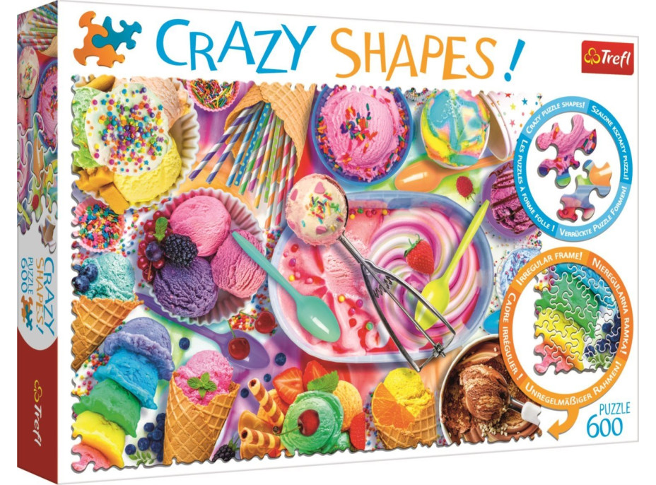 TREFL Crazy Shapes puzzle Sladké sny 600 dielikov