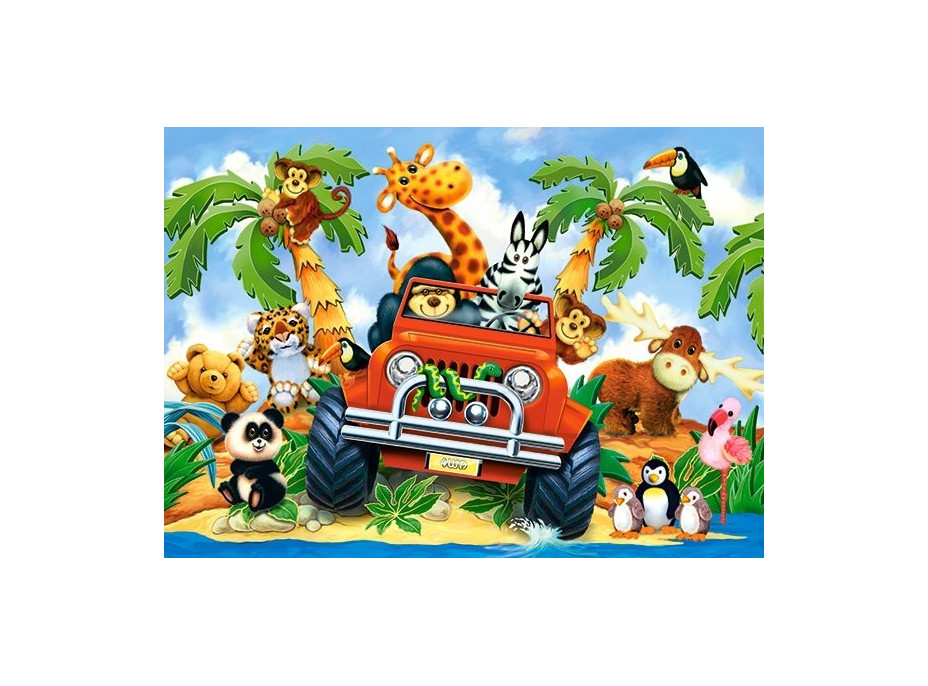 CASTORLAND Puzzle Dobráci na safari MAXI 40 dielikov