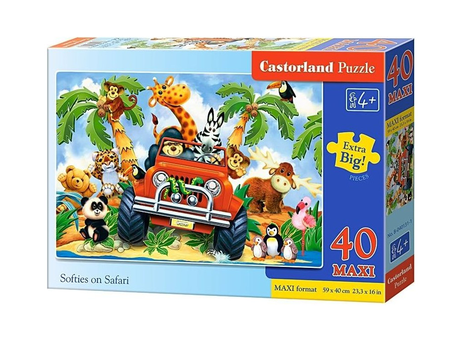 CASTORLAND Puzzle Dobráci na safari MAXI 40 dielikov