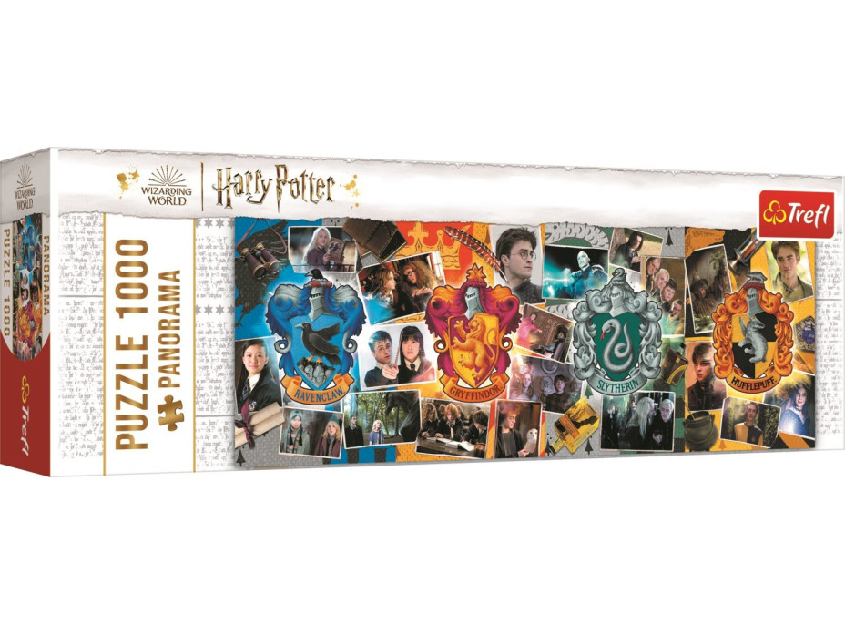 TREFL Panoramatické puzzle Harry Potter: Štyri bradavické koľaje 1000 dielikov