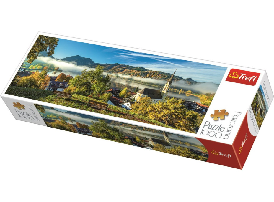 TREFL Panoramatické puzzle Jazero Schliersee, Nemecko 1000 dielikov