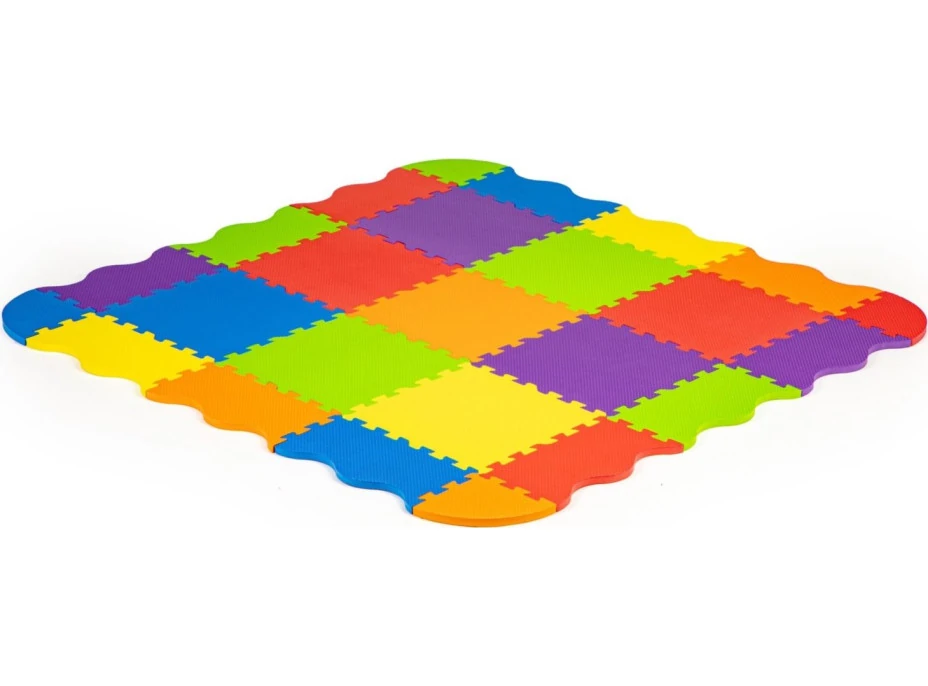 ECOTOYS Penové puzzle farebné SX s okrajmi