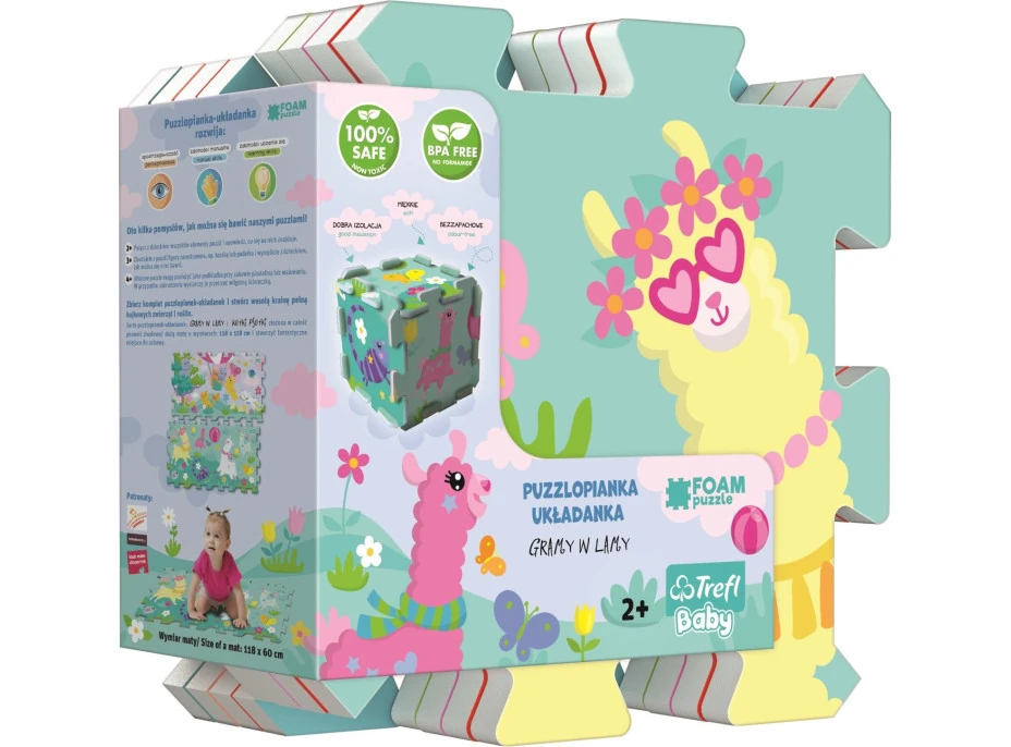 TREFL Penové puzzle Veselé lamy