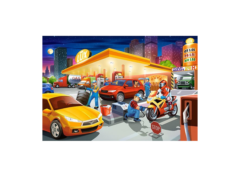 CASTORLAND Puzzle Čerpacia stanica MAXI 40 dielikov