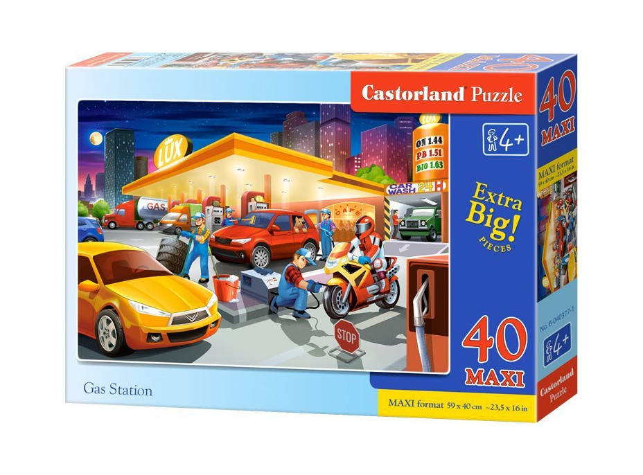 CASTORLAND Puzzle Čerpacia stanica MAXI 40 dielikov
