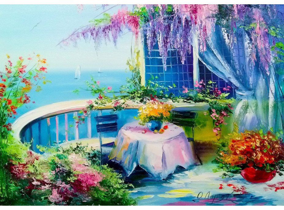 ENJOY Puzzle Kvetinový balkón 1000 dielikov