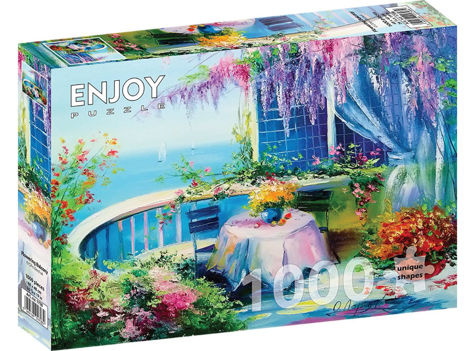 ENJOY Puzzle Kvetinový balkón 1000 dielikov